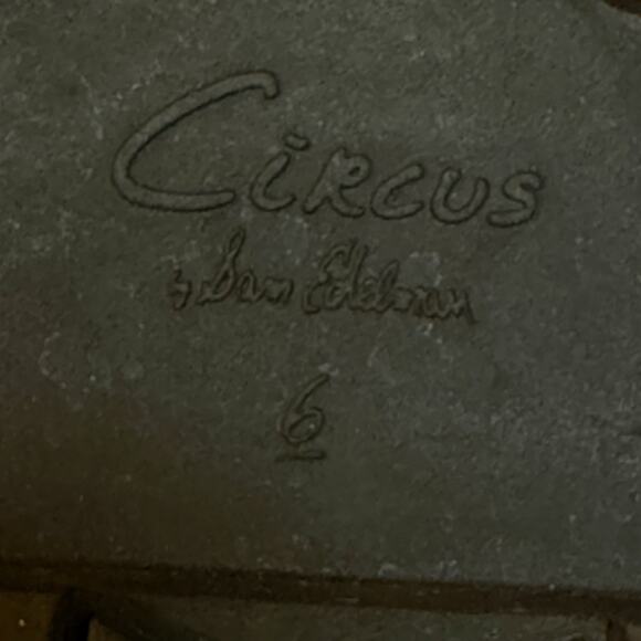 Circus by Sam Edelman Sz 6 Evangeline Black Lug Sole Slip On Mules Loafer Trendy - Picture 9 of 9